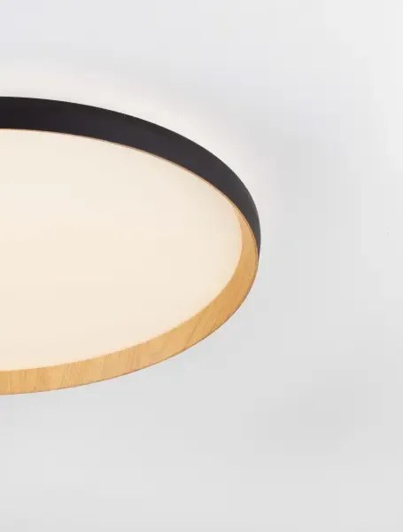 LED stmievateľné čierne dizajnové stropné svietidlo Vomos 60