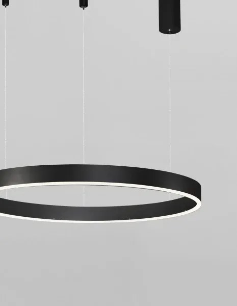 LED luster Motif 60 čierne stmievateľné