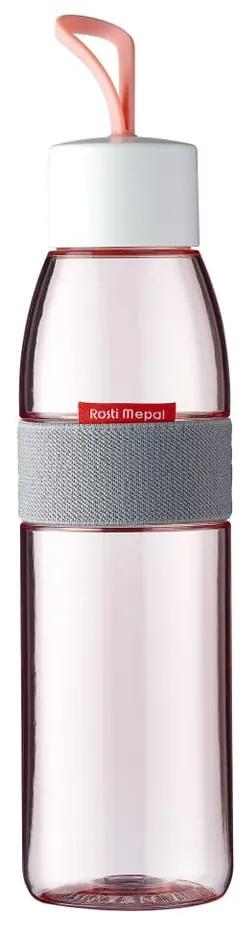 Ružová fľaša na vodu Rosti Mepal Ellipse, 500 ml