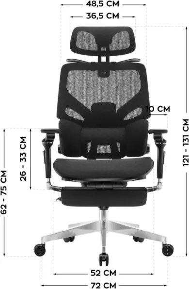 Kancelárska stolička Expert 9.6 Black