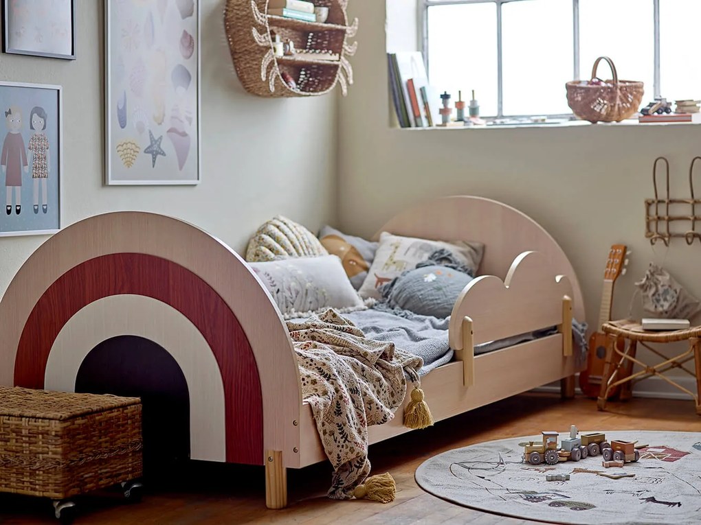 Detská posteľ charli 90 x 200 cm hnedá MUZZA