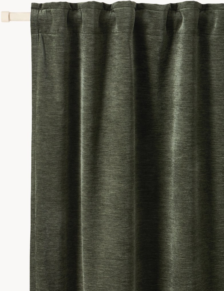 Zatemňovacie závesy's multifunkčnou páskou Sandra, 2 ks, Š 130 cm