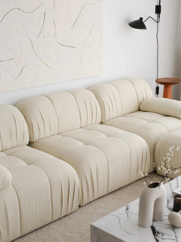 Nadčasová trojmiestna pohovka Uniqsofa - biela