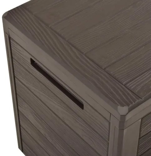 vidaXL Záhradný úložný box hnedý 116x44x55 cm-
