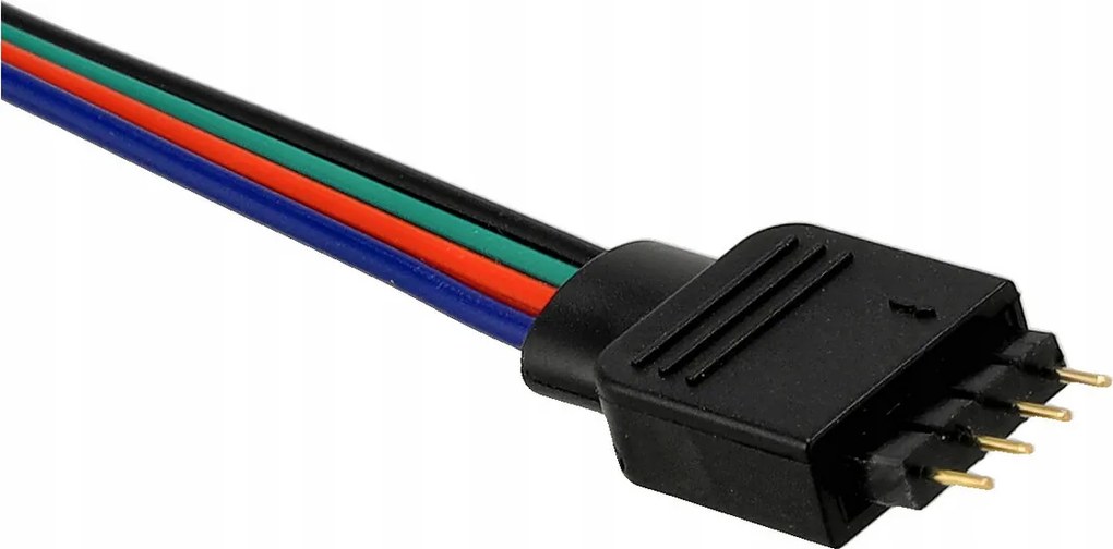 Konektor pre LED pásky - RGB - 10mm - 4pin - pások / kontroler