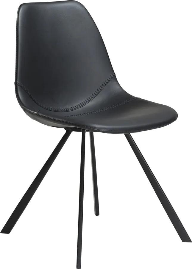 Čierna jedálenská stolička z eko kože DAN–FORM Denmark Pitch