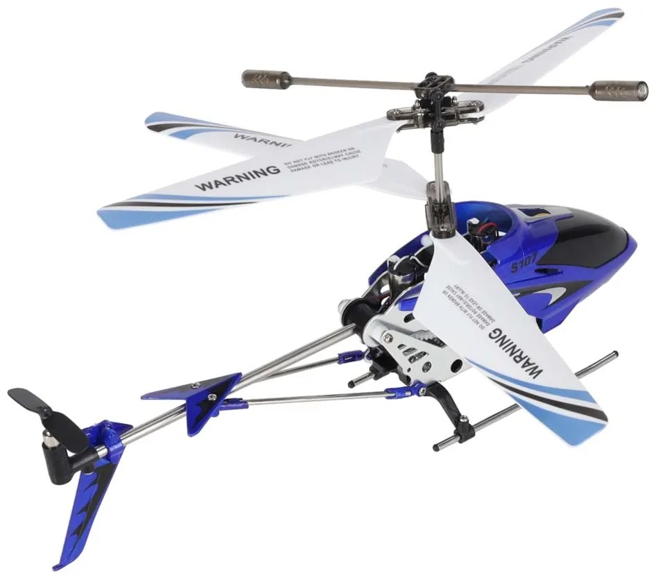 KIK RC vrtuľník SYMA S107G Metal, hliníkový, gyroskop, 3,5-kanálový, diaľkové ovládanie, modrý