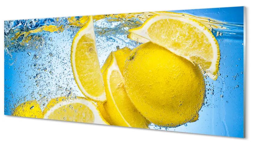 Obraz plexi Lemon vo vode 120x60 cm