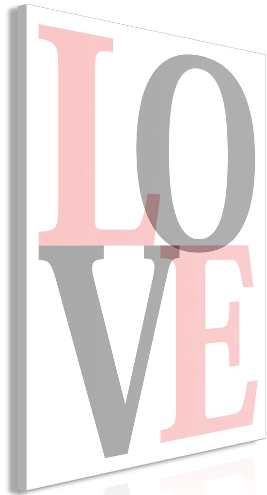 Artgeist Obraz - Grey Love (1 Part) Vertical Veľkosť: 40x60, Verzia: Na talianskom plátne
