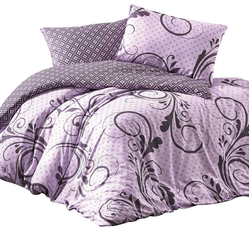 BAVLNENÉ POSTEĽNÉ OBLIEČKY COTTONLOVE EXCLUSIVE OTIS 160X200 CM, 2KS 70X80 CM VZOROVANÉ