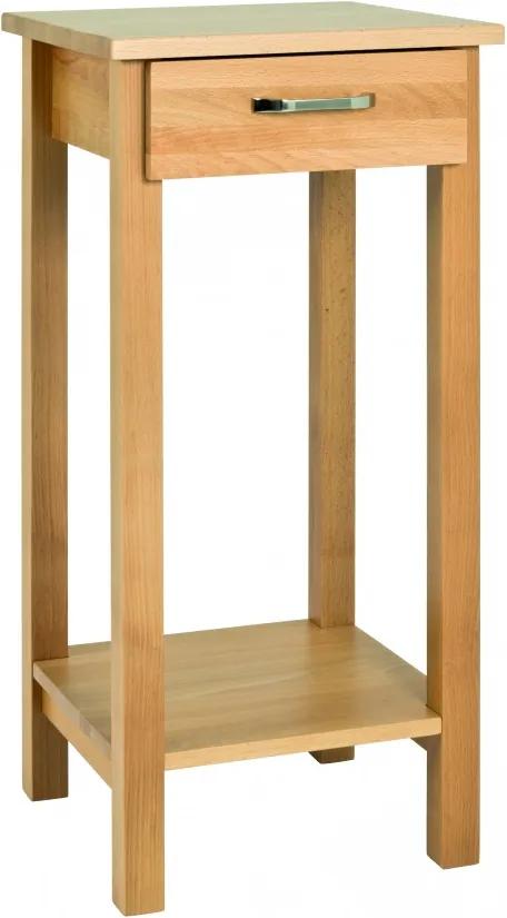 Odkladací stolík s 1 zásuvkou Angelino, 75 cm