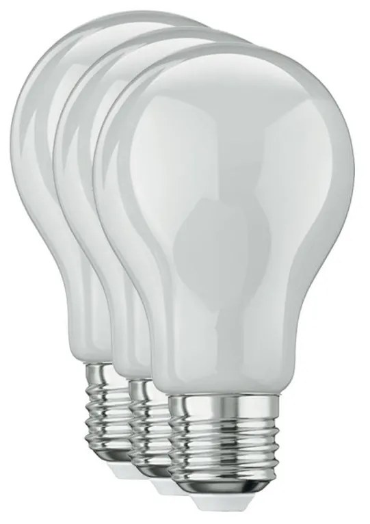 LIVARNOLUX® LED filamentová žiarovka, 3 kusy (hruška E27, mliečna) (100306931)