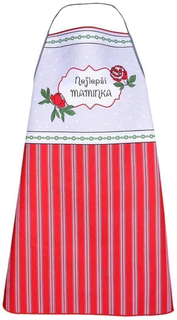 Zástera kuchynská, Pre mamičku, červená