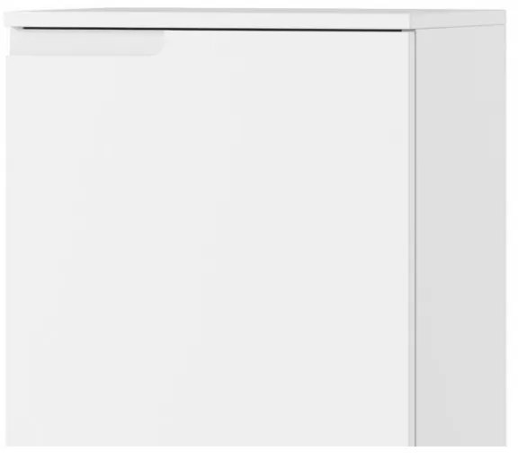 Regál SELENE 11 145 cm biely lesk/mat