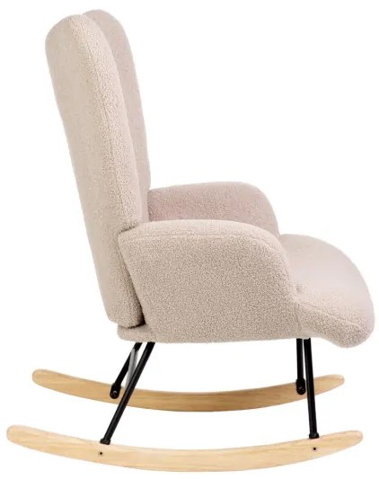 Hojdacie kreslo MOSS TEDDY BOUCLE béžové 856704