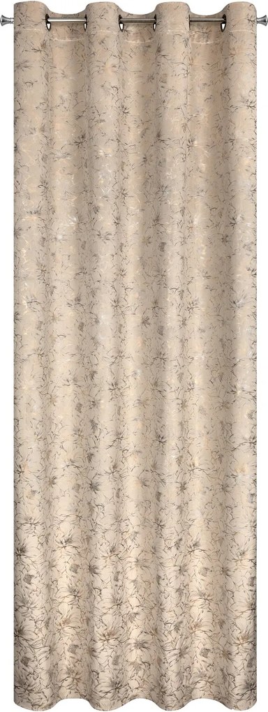 ZATEMŇOVACÍ ZÁVES NA KRÚŽKOCH CARMELA 140X250 CM KVETY