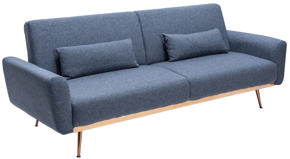 Rozkladacia pohovka BELLEZZA 210 cm – modrá