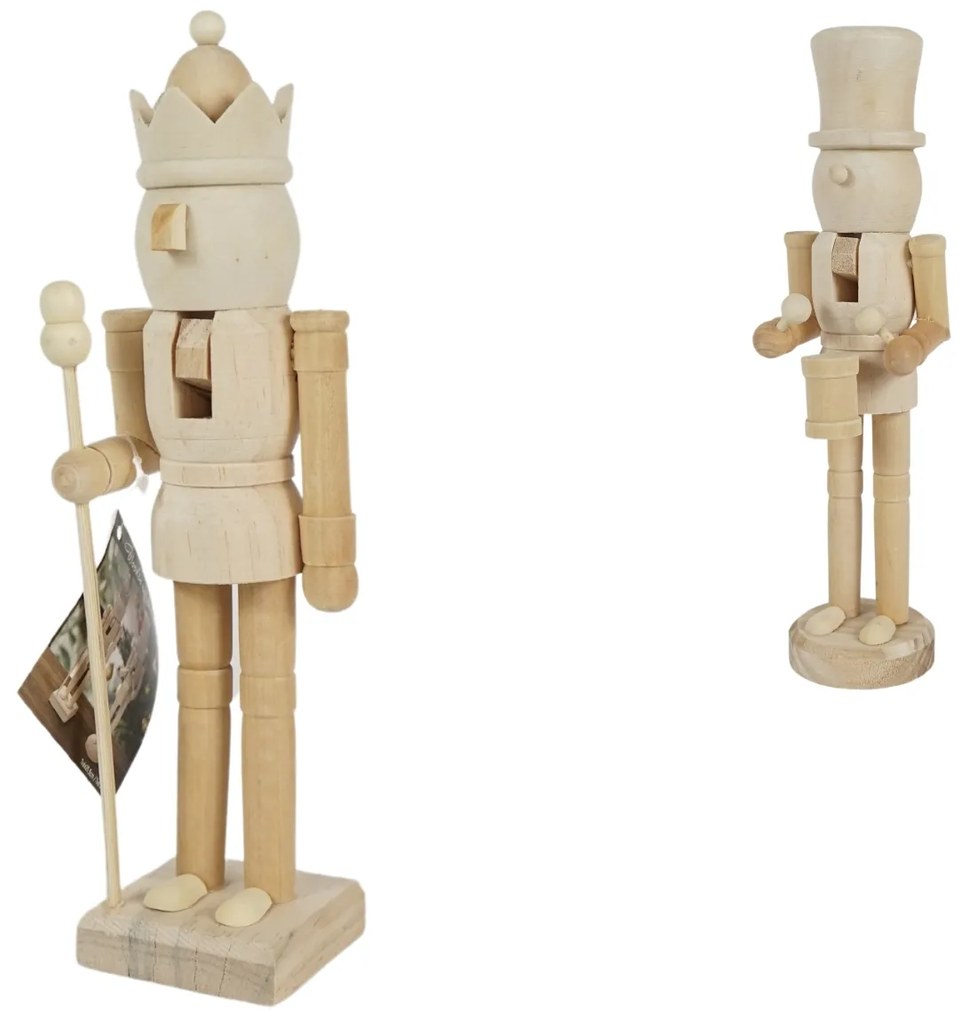 Drevený luskáčik NUTCRACKER 25,5 cm - viac variantov