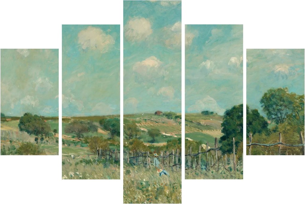Obraz - Alfred Sisley, Meadow, reprodukcia (150x105 cm)
