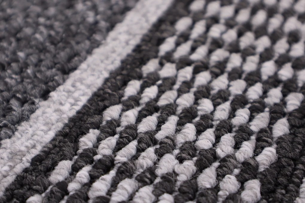 Condor Carpets, Koberec behúň na mieru Promenade 8727 antra, šíre 100 cm, šedá, chodba / predsieň