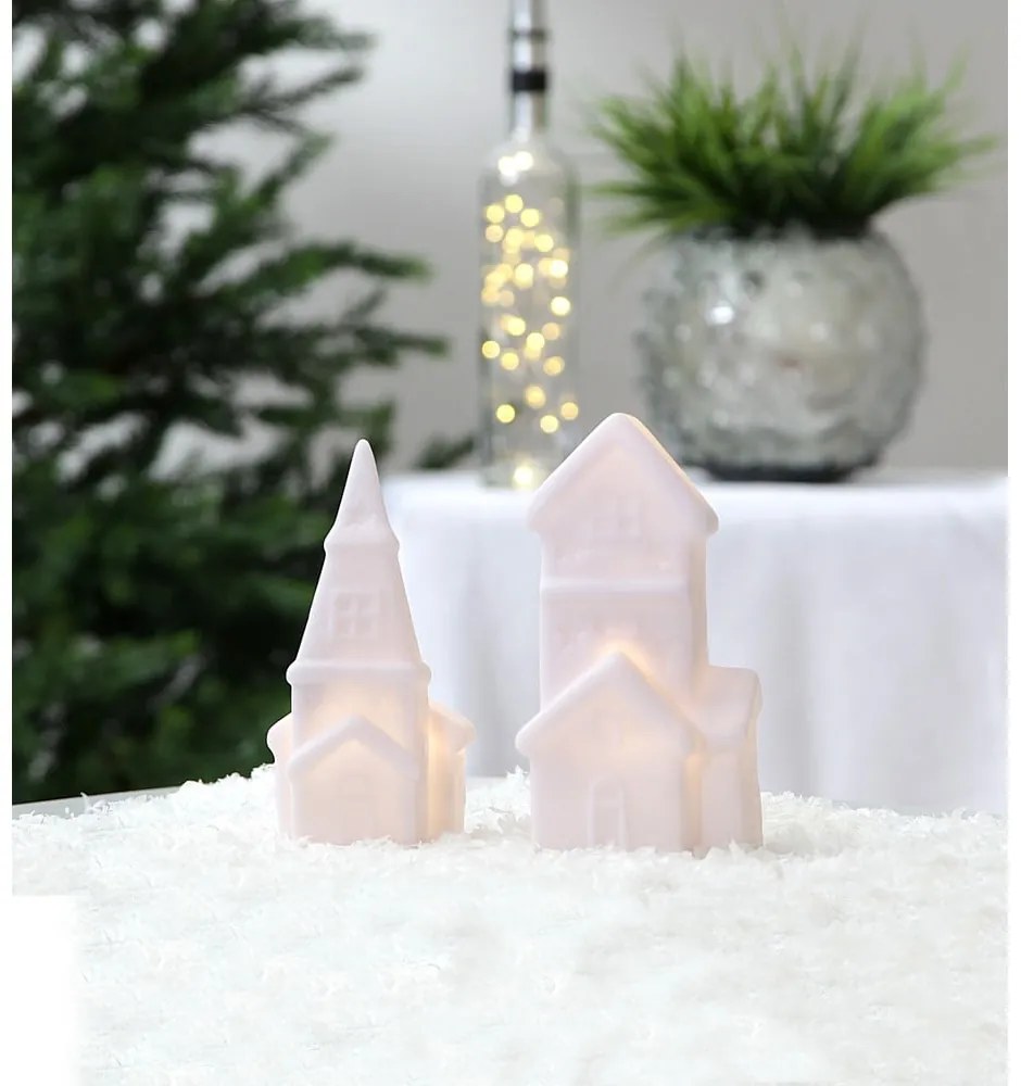 Biele vianočné svetelné dekorácie v súprave 2 ks Polly – Star Trading