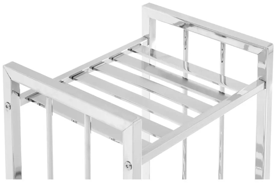 Kúpeľňový regál v striebornej farbe 33x73 cm – Premier Housewares