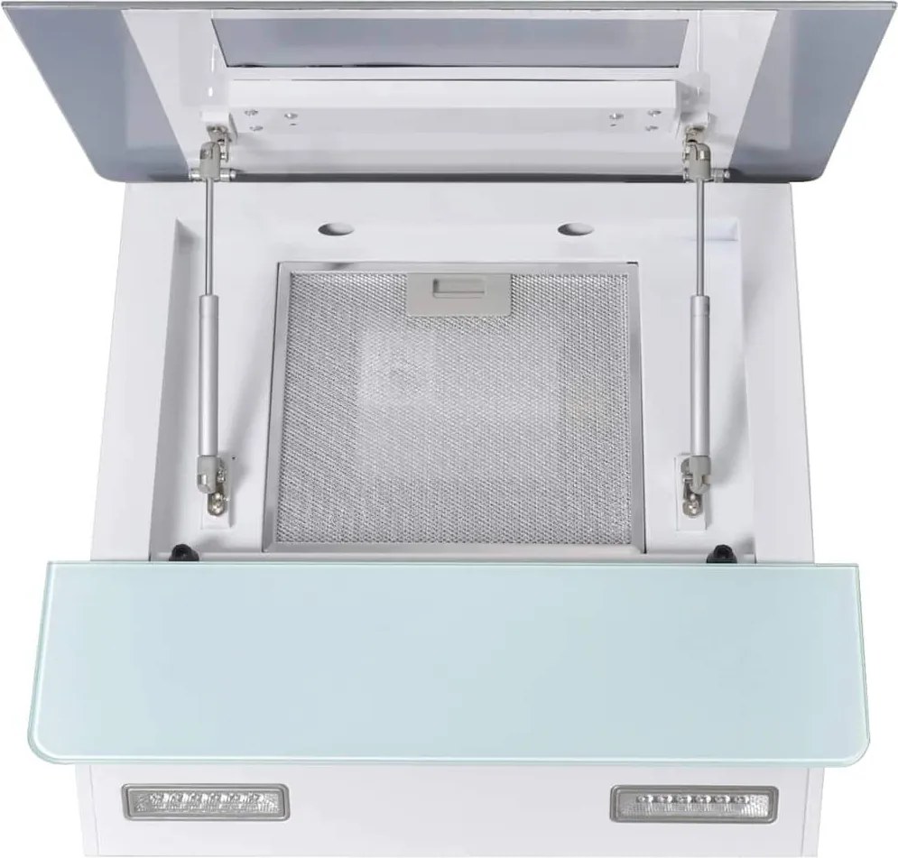 Digestor tvrdené sklo biely 600 mm