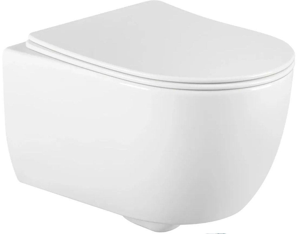 Mexen Carmen Rimless, závesná WC misa so sedátkom + bidet, biela, 30880400+35884900