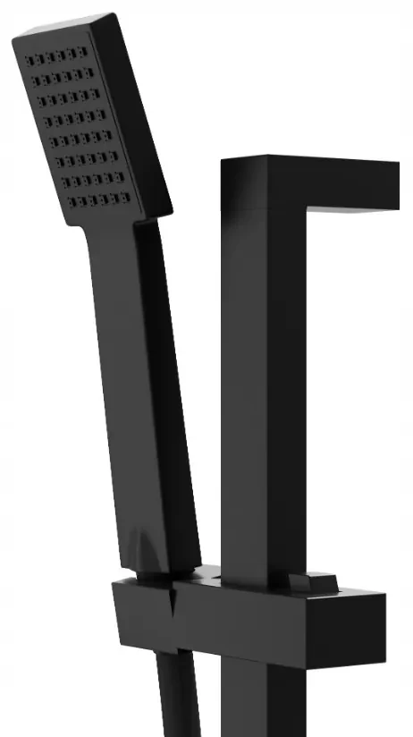 Gamma Zn3, sprchový stĺp s ručnou sprchovou hlavicou 62cm, čierna matná, GMA-ZN3-BK