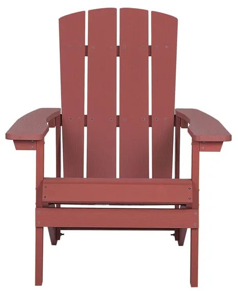 Záhradná stolička s podnožkou Adack (červená). Vlastná spoľahlivá doprava až k Vám domov. 1035789