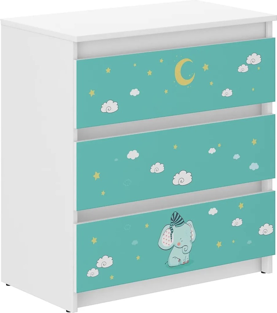 Wooden Toys Detská komoda R-3 SLON