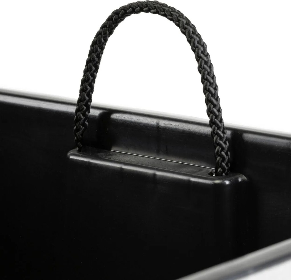 PLASTOVÝ KVETINÁČ FLORE 41X39,5X39,5 CM IMITÁCIA BETÓNU SIVÁ