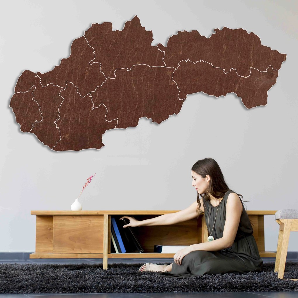 SENTOP | Drevená nástenná mapa Slovensko - 8 dielikov | SENTOP M001
