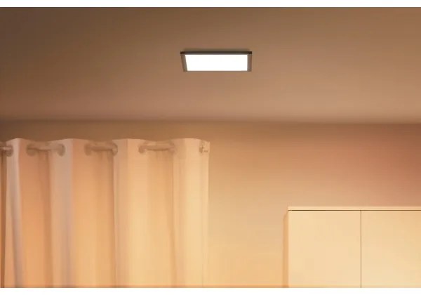 WiZ - LED Stmievateľné stropné svietidlo SUPERSLIM LED/12W/230V čierna Wi-Fi