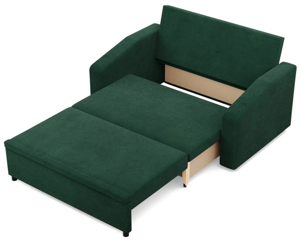 Rozkladacia pohovka NEO - skosený bok - Poso Zelená