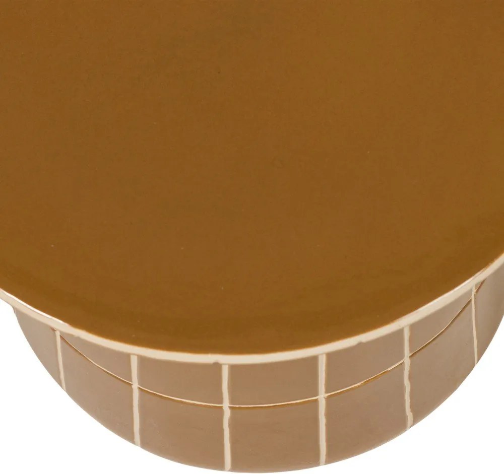 Keramický okrúhly odkladací stolík ø 38 cm Plu – WOOOD