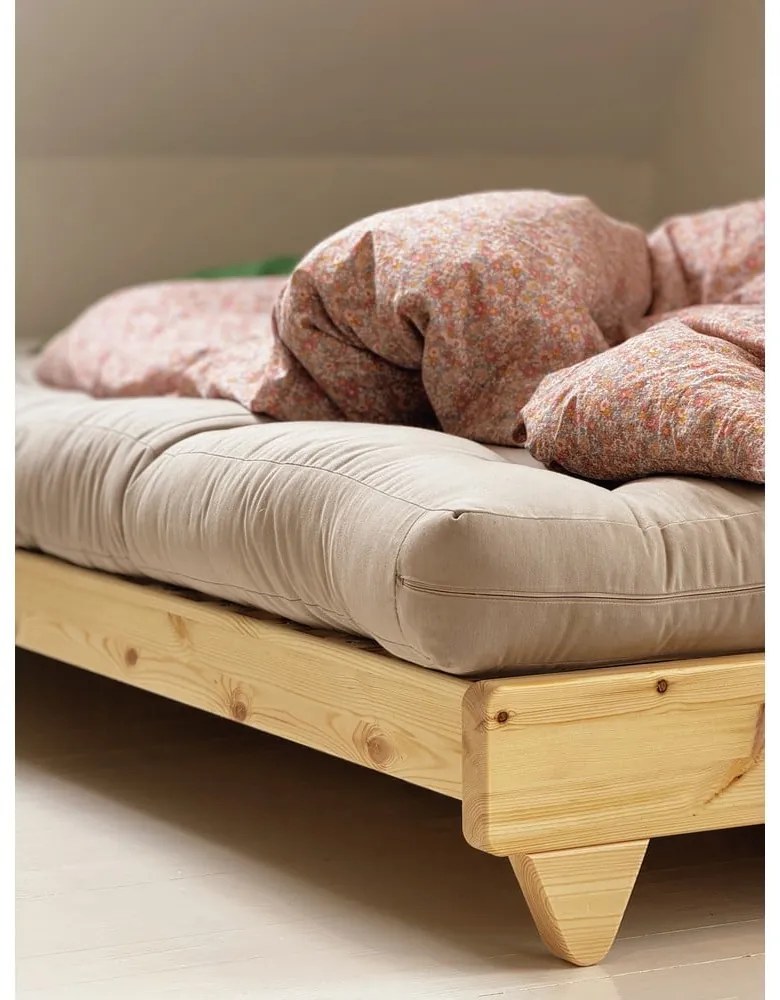 Rozkladacia pohovka s hnedým poťahom Karup Design Fresh Natural/Mocca