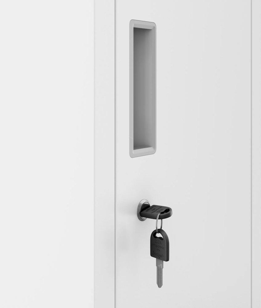 Šatníková skriňa pre zamestnancov biela BARTEK 1 Plus 292 x 1720 x 450 mm