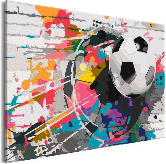 DIY set na tvorbu vlastného obrazu na plátne Artgeist Colourful Ball, 60 × 40 cm