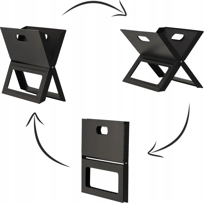 BBQ Meeting SKLADACÍ TURISTICKÝ GRIL 44 x 28,5 x 36 CM *4858