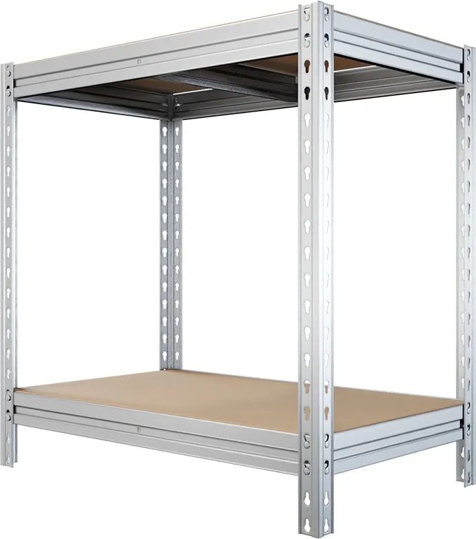 Dielenský stôl, 100x100x60, zinok, DTD police