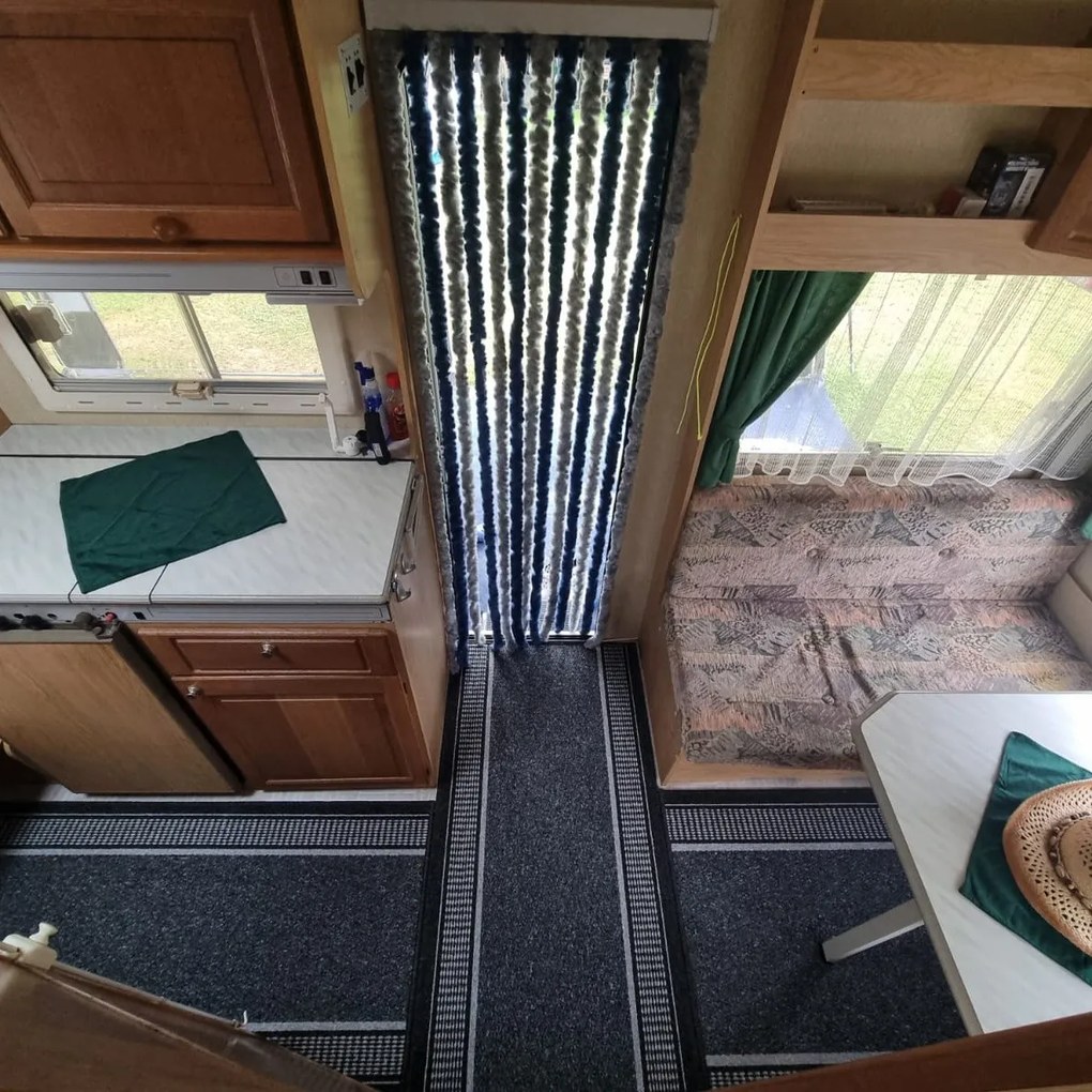 Condor Carpets, Koberec behúň na mieru Promenade 8727 antra, šíre 100 cm, šedá, chodba / predsieň