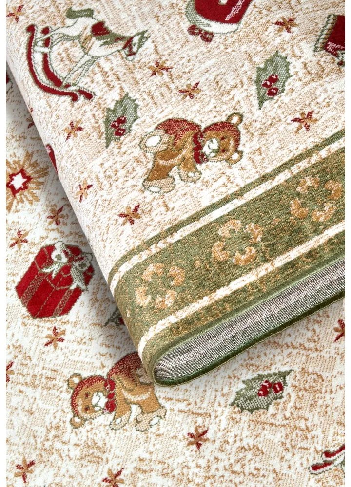 Zelený koberec s vianočným motívom s prímesou bavlny 160x230 cm Toy's Delight Green Christmas – Villeroy&amp;Boch