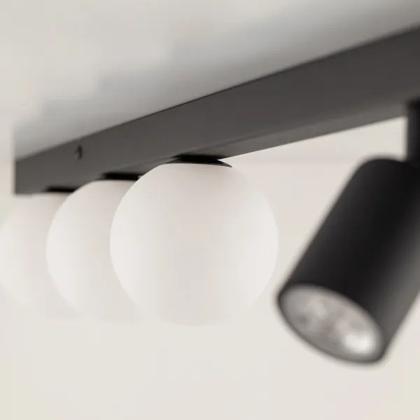 Bodové svietidlo VOX 3xG9/8W/230V + 3xGU10/10W čierna