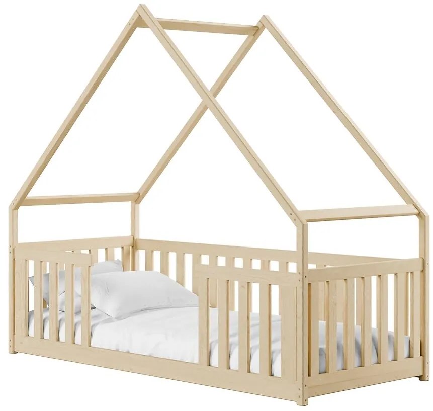 Posteľ Domček Bee 90x200 borovica
