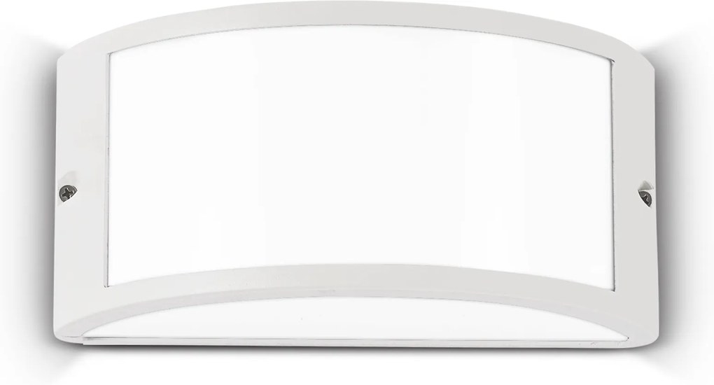 Exteriérové nástenné svietidlo Ideal lux 092393 REX-1 AP1 BIANCO 1xE27 60W IP44