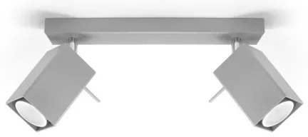 Sollux SL.0456 - Bodové svietidlo MERIDA 2xGU10/40W/230V šedá