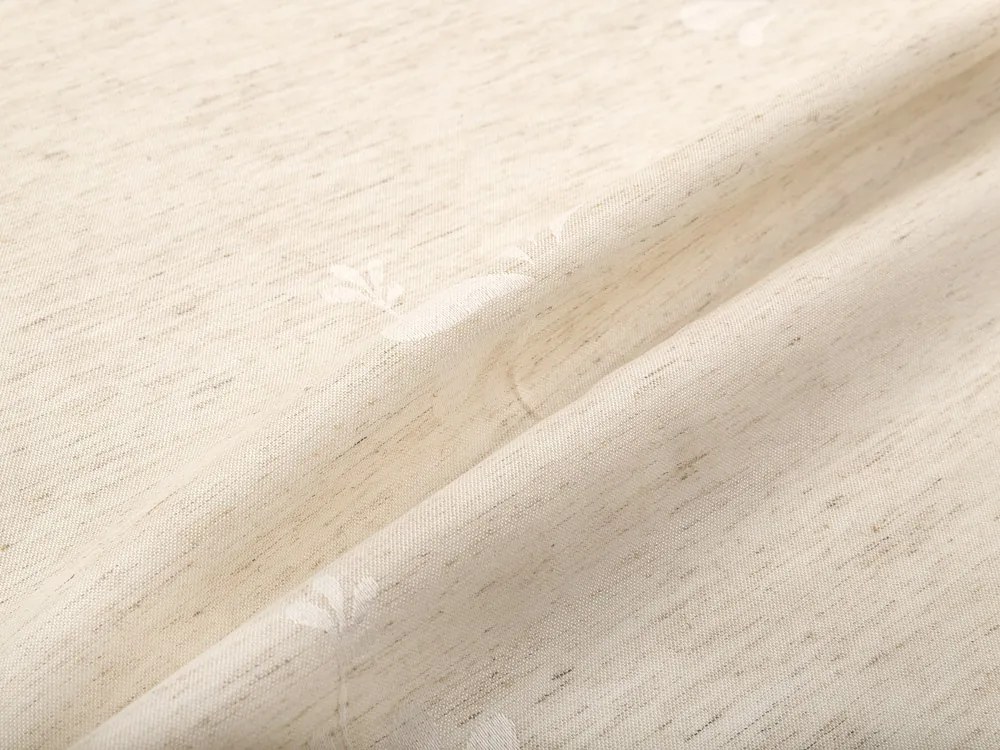 Biante Teflónový štvorcový obrus TF-076 Kvetinový ornament na režnom 140x140 cm