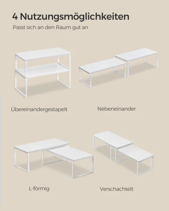 Set 4 kuchynských políc KCS028W01