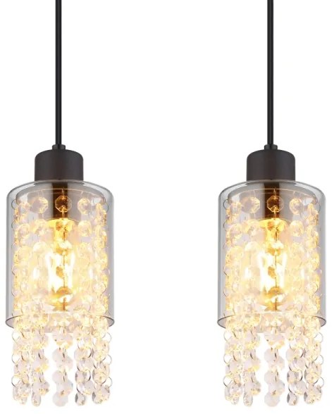 Globo 15799-4H - Luster na lanku BACKEY 4xE27/40W/230V čierna